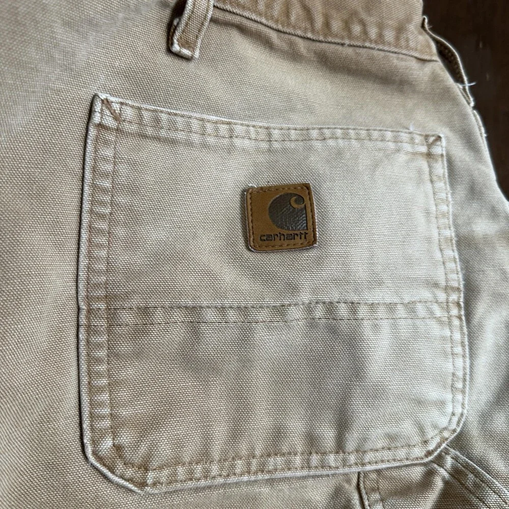 Carhartt Shorts Mens 46 Brown B25 Carpenter Work Canvas Utility Relaxed Fit